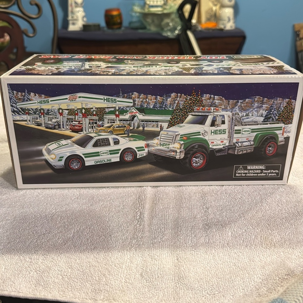 NIB 2011 HESS TRUCK AND RACE CAR